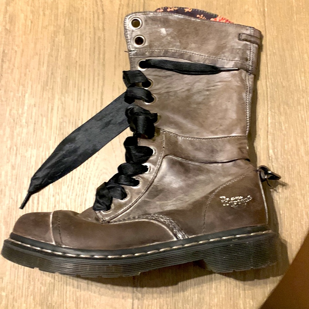 Dr. Martens Triumph 1914 Brown Floral Lace Up Boot